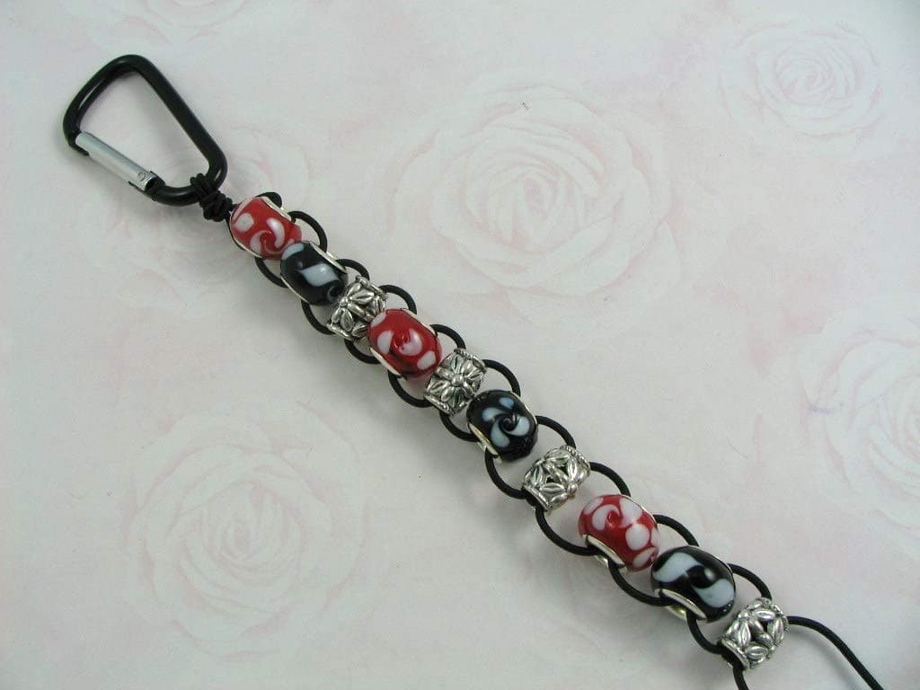 Golf Stroke Counter Red Black White Dots Ten Beads Score Aide