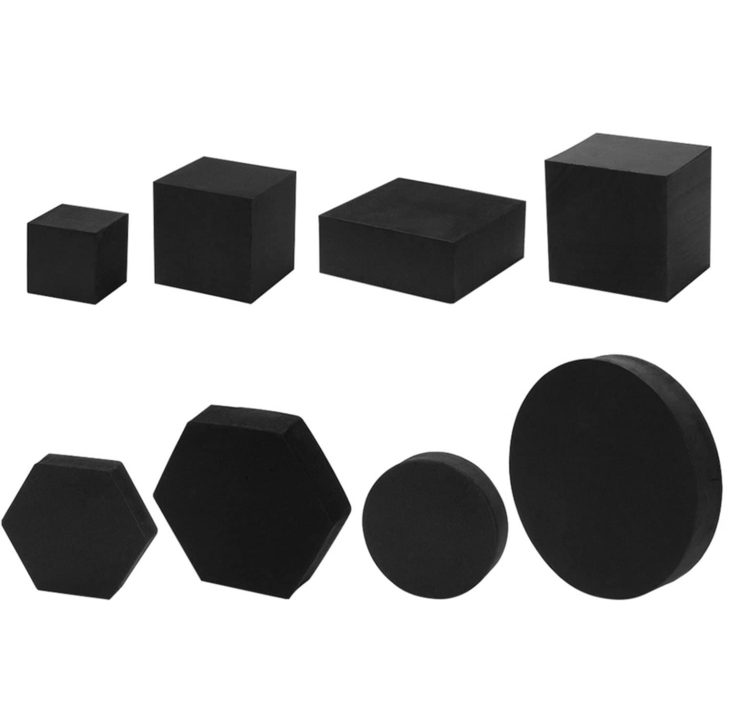 SKEIDO 8pcs Hard Foam Shapes Makeup Tools Studio Shooting Props Geometric Cube Cosmetics For Lipstick Craft Photography Background