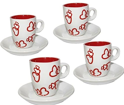 Love Demitasse Coffee Set . 8 Pieces