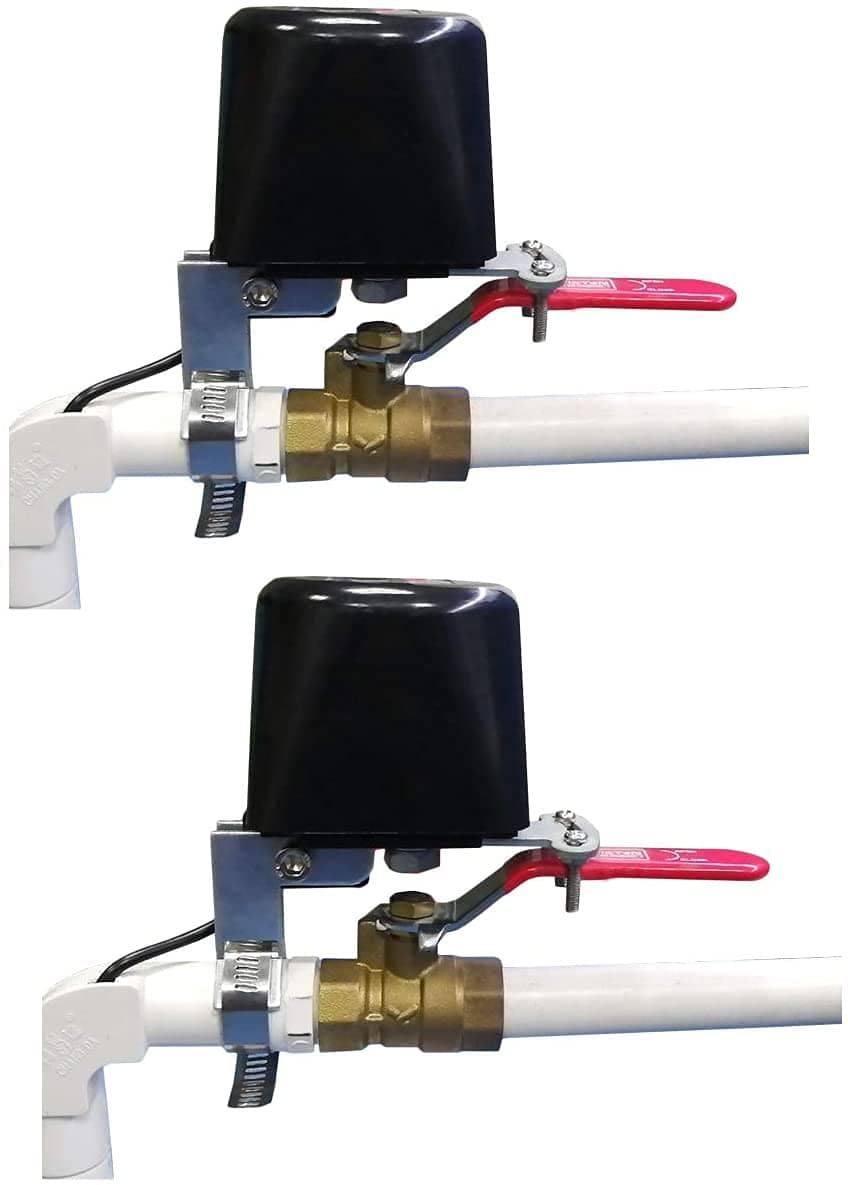 UseeLinkSmart WiFi Water Valve, 2-pack, Compatible with Alexa and Google Assistant,Application program iOS/Android