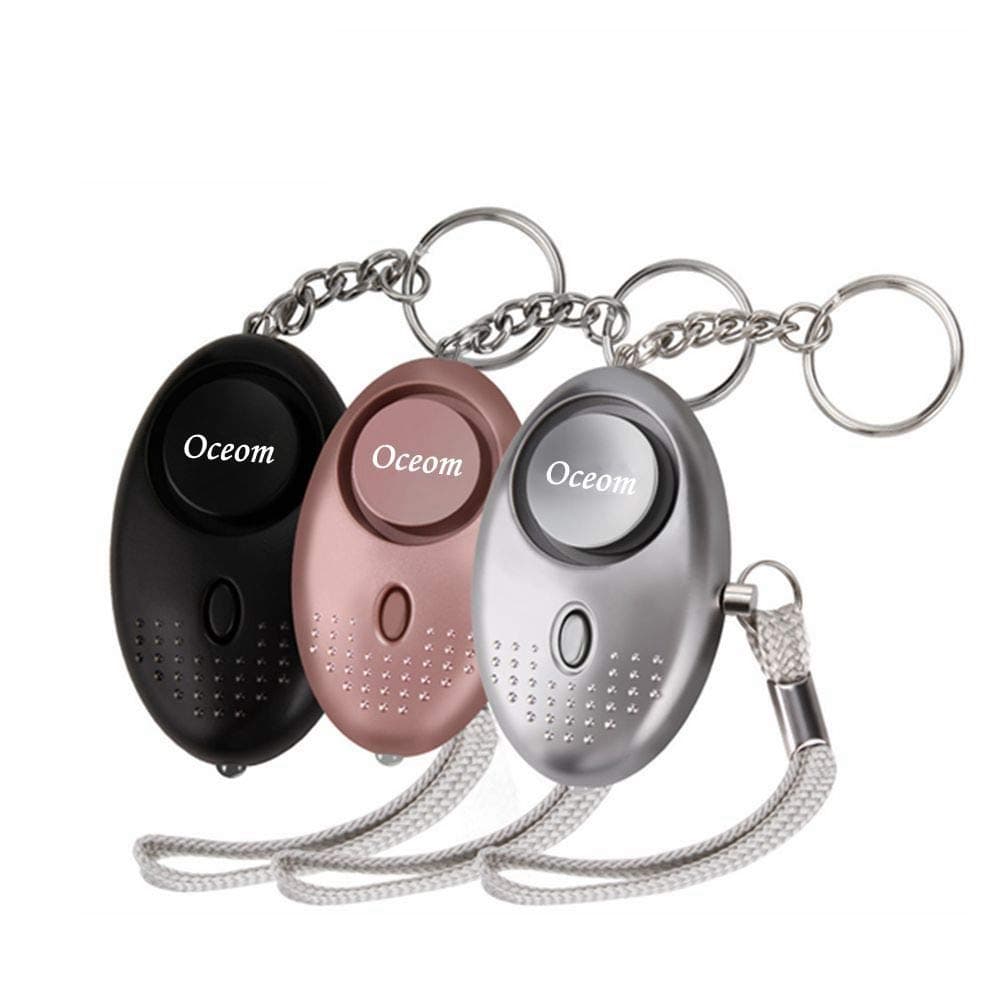 Emergency Personal Alarm System, Oceom 140 dB Electronic Self-Defense Device Safe Sound Alarm Keychain with LED Light for Elderly Kids Girls Women Joggers Men Safety
