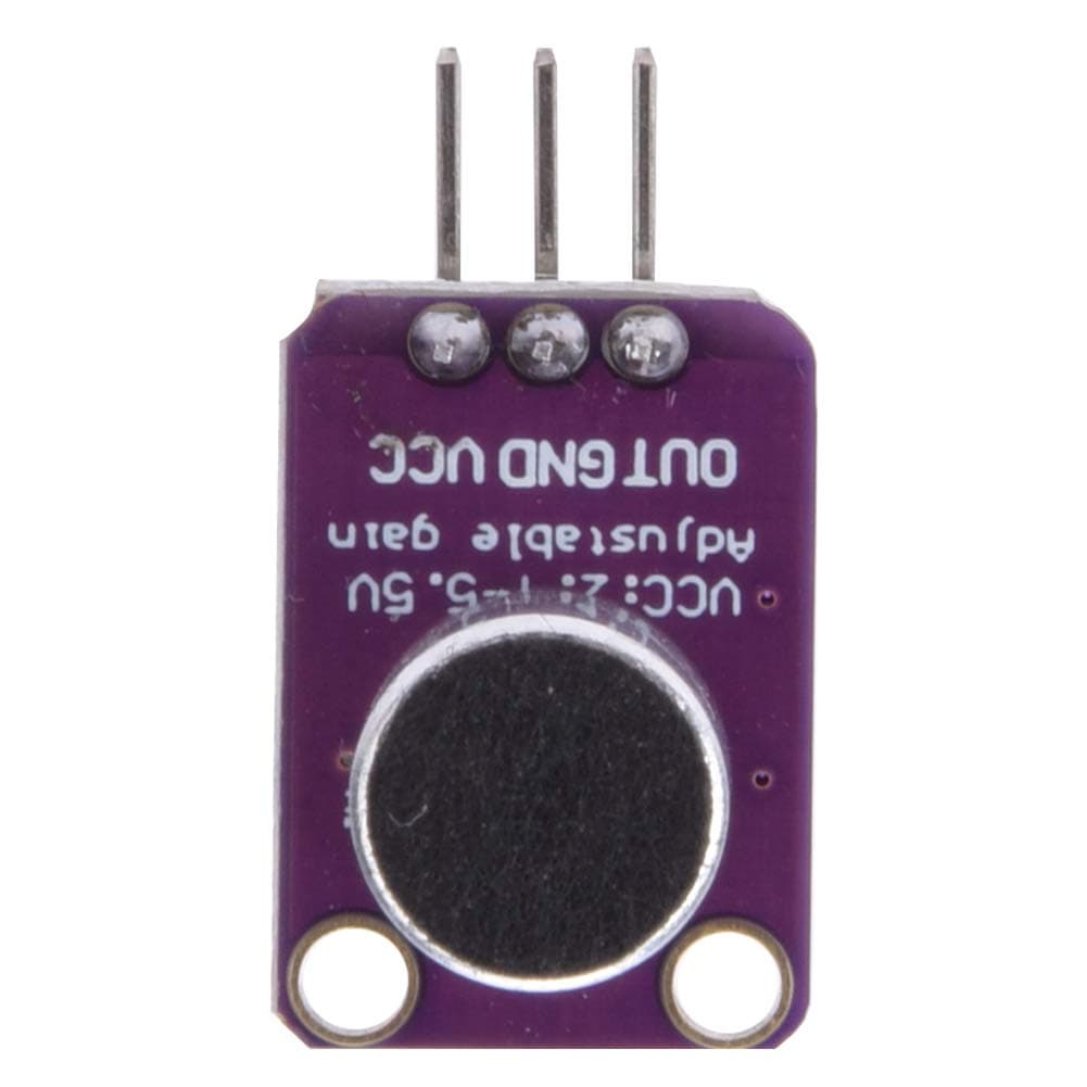 Electret Microphone Amplifier, Soldered 20-20KHz Electret, Adjust Gain from 25x to 125x for Projects with FFT, Board Include Trim Potentiometer, Ideal Voice Converters,