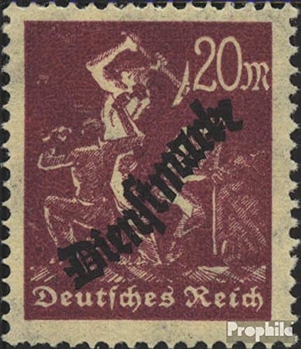 German Empire D75Y Lying Watermark unmounted Mint/Never hinged ** MNH 1923 Service Marks (Stamps for Collectors)