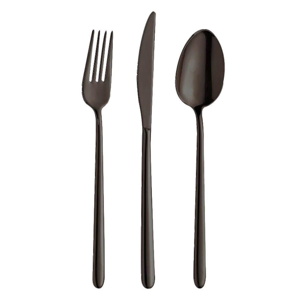 Stiletto Black Set 24 Cutlery Black