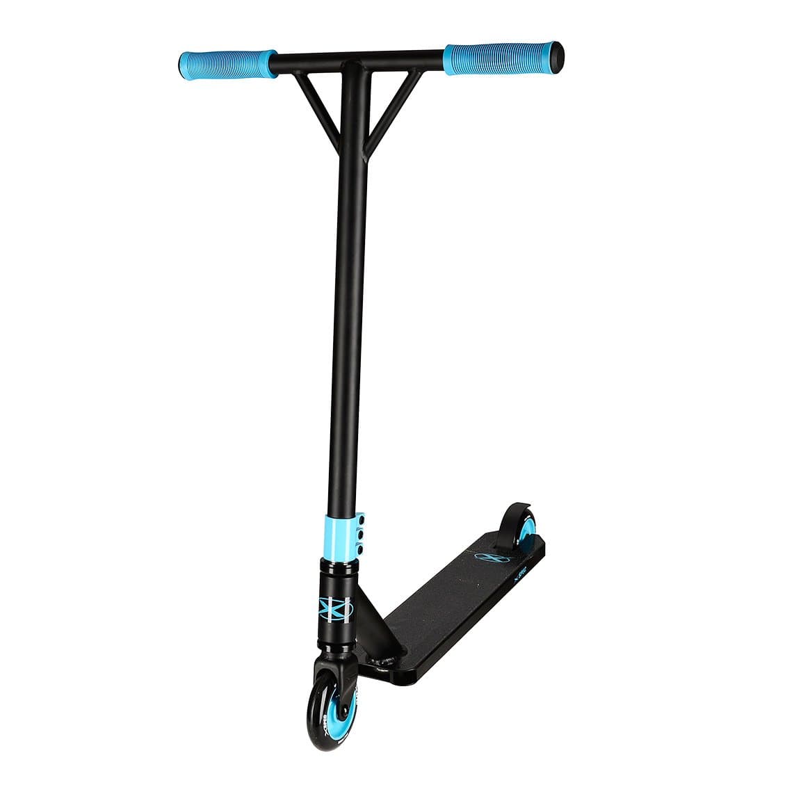 Xspec Pro Stunt Kick Scooter with Strong Aluminum Deck, Matte Black & Teal