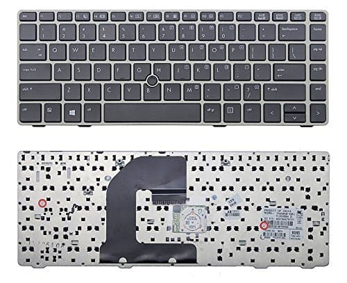 Looleking Laptop US Black Keyboard (with Frame) for HP ProBook 6460b 6465b 6470b 6475b HP EliteBook 8460p 8460w 8470p 8470w