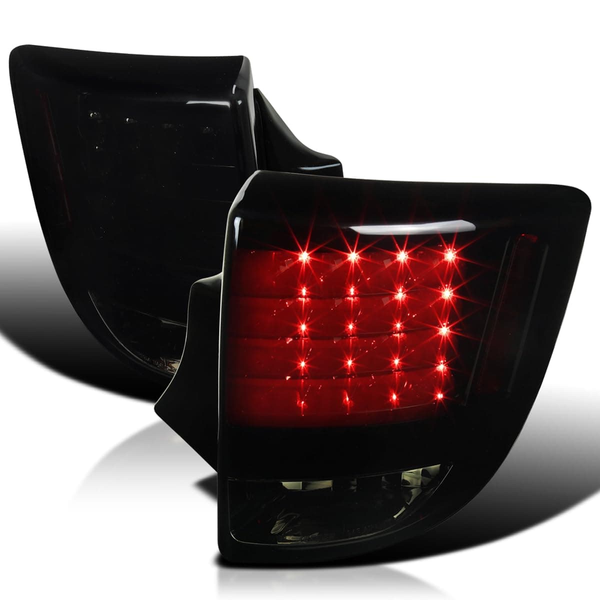 Spec-D Tuning Gloss Black Housing Smoke Lens LED Tail Light for 2000-2005 Toyota Celica Left and Right Pair Assembly