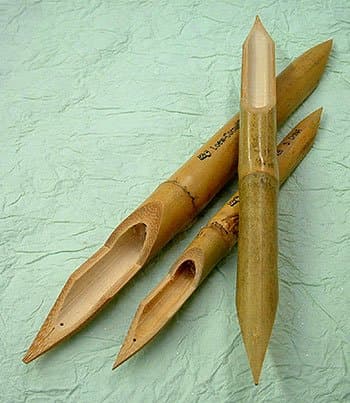 Set of 3 Bamboo Reed Pens