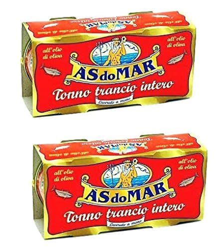 AS do Mar Solid Tuna in Olive Oil All Natural- Hand Packed- 4 x 100g can