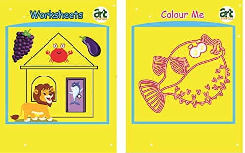 artnutzz Work Sheet Edition 2 & Colour Me Edition 2 Kids Book (Combo Set) | Playgroup & Preschool Books For Kids & Children | Lkg & Ukg CBSE Curriculum | Montessori Book For Kids (2 to 4 years) - Set of 2 Books Paperback – 1 January 2017