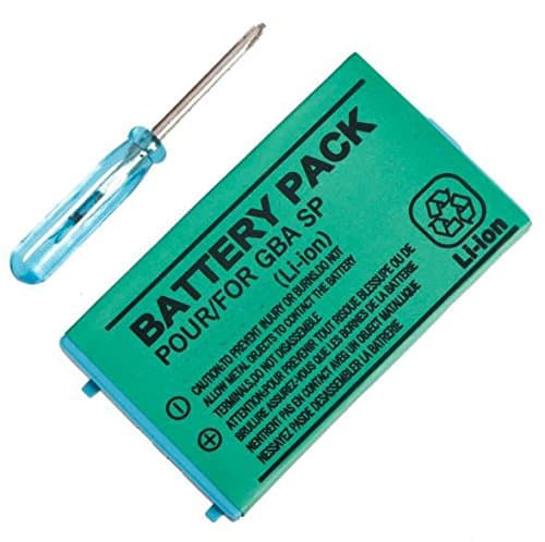 Games&Tech Replacement 3.7V 850mAh Rechargeable Battery + Tool for Nintendo Gameboy Advacne GBA SP