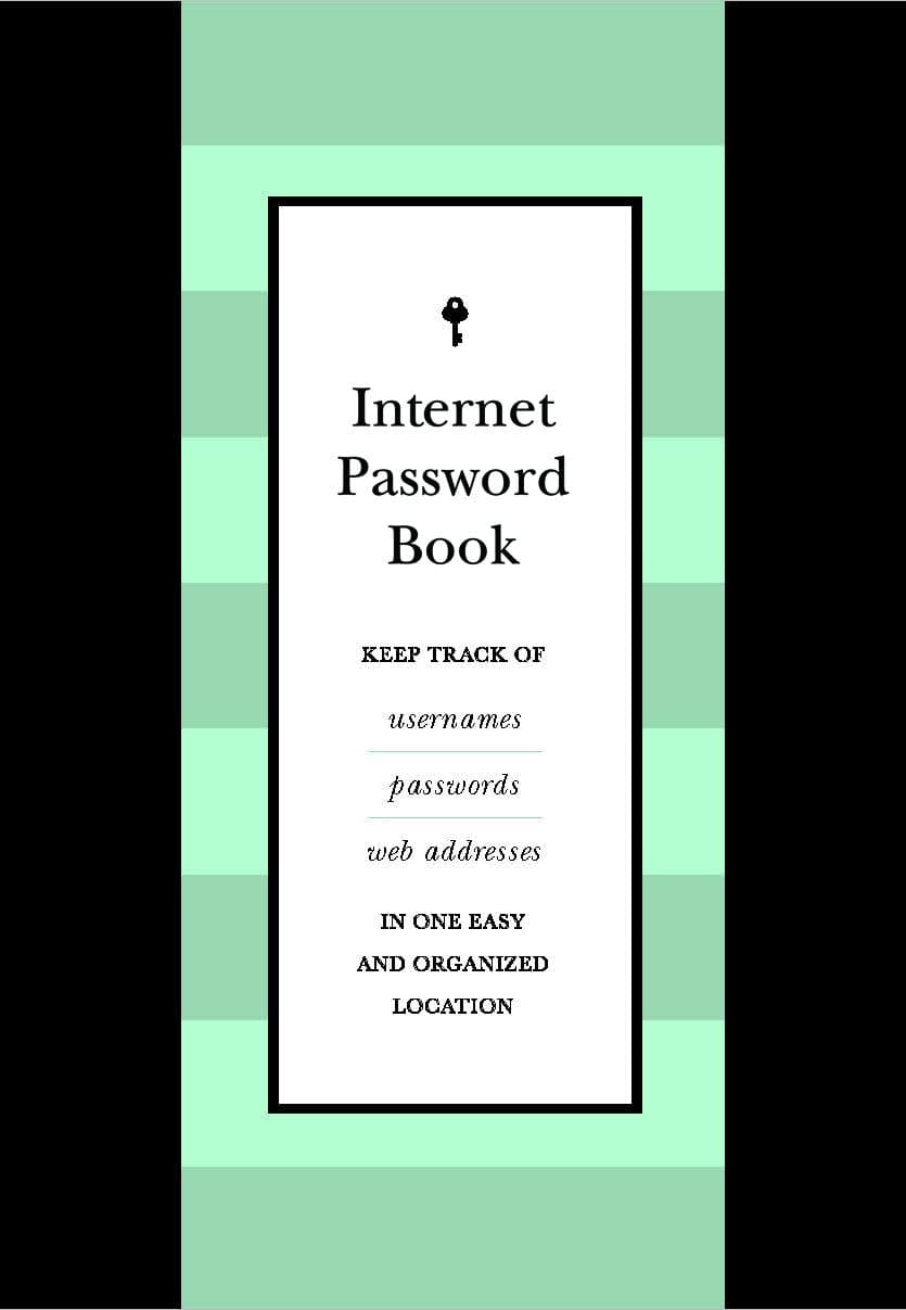 Internet Password Book: Keep Track of Usernames, Passwords, and Web Addresses in One Easy and Organized Location: Volume 9 (Creative Keepsakes, 9)