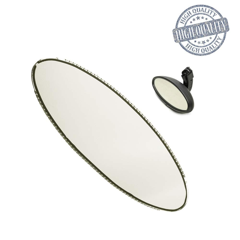 Oval Rear View Mirror Auto Dimming Replacement Glass Cell For BMW E46 M3 E39 M5