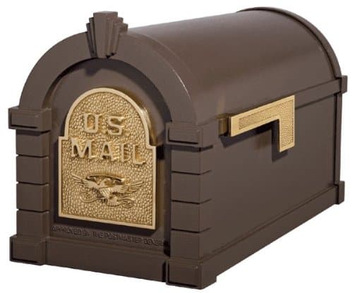 Gaines KS-4A - Eagle Keystone Series Mailboxes - Bronze/Polished Brass