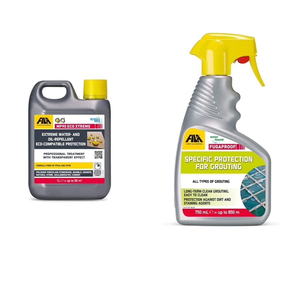 MP90 Eco Xtreme, Protective Agent for Stone, Marble, Quartz, Granite, Concrete, Polished stoneware & FUGAPROOF, Grout Sealer Spray, 750ml