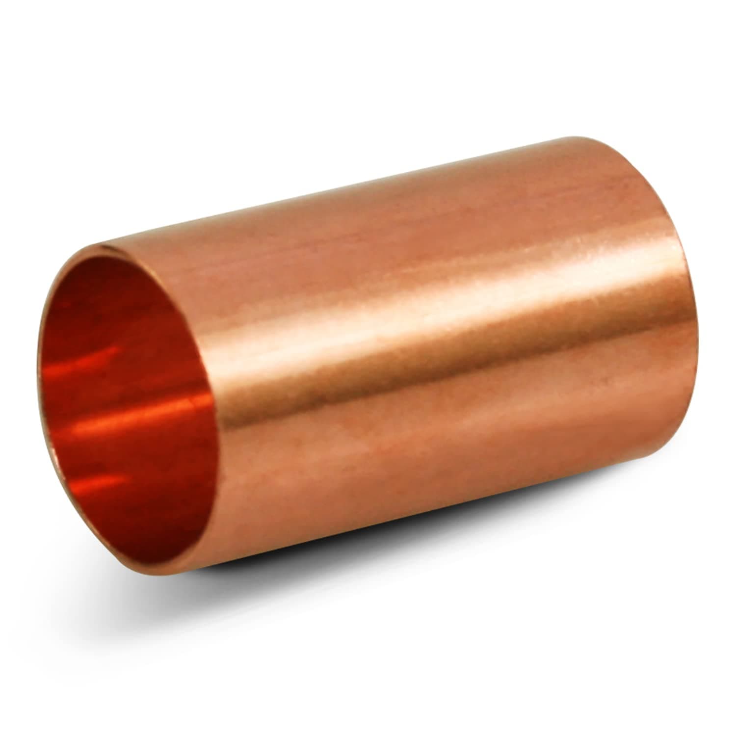 Supply Giant DDDM0150 Straight Copper Coupling With Sweat Sockets And Without Tube Stop, 1-1/2 Inch