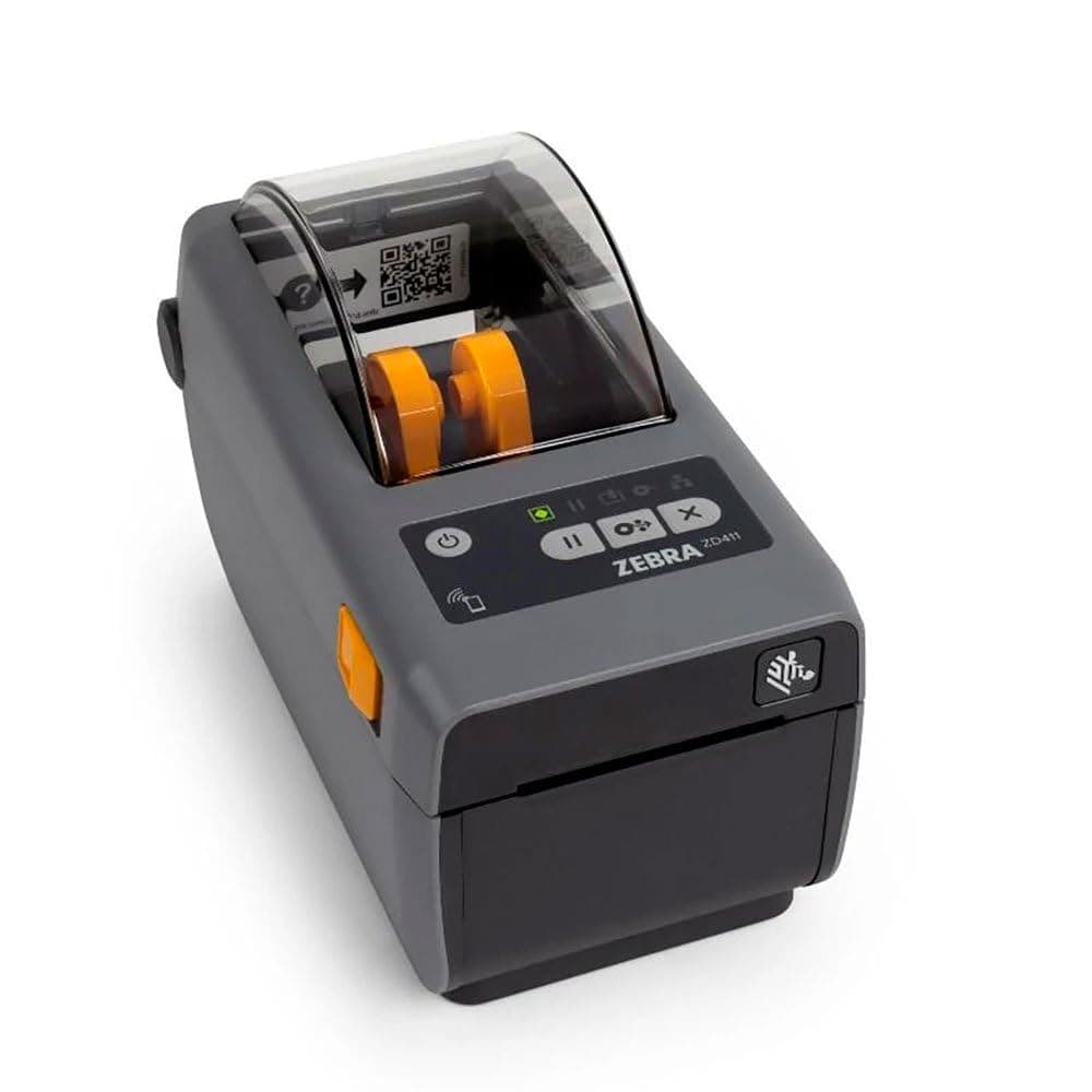 Zebra ZD411 Direct Thermal Label Printer (ZD410 Replacement) | 203 DPI | ZD4A022-D01M00EZ | USB, USB Host, Modular Connectivity Slot, BTLE5, EZPL | 2 in Width | Includes Jetset Software