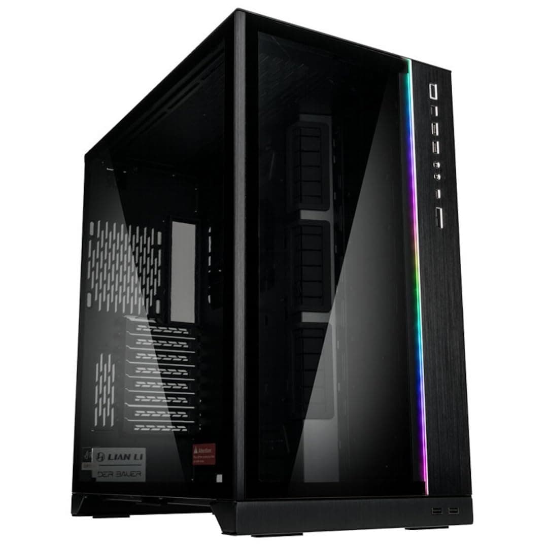 Lian Li O11 Dynamic XL Mid Tower PC Case - ROG Certified, Black, E-ATX, RGB, Modular Design, Tempered Glass