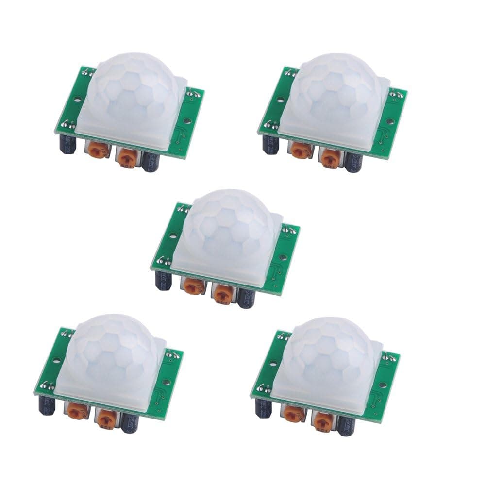 HC-SR501 PIR Sensor Infrared IR Body Motion Module for Arduino Raspberry Pi(Pack of 5pcs)