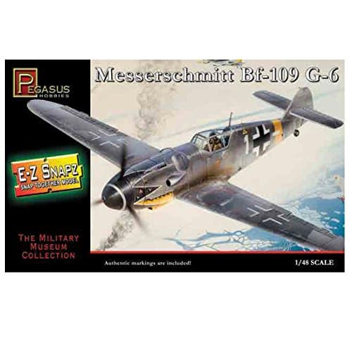 Pegasus Hobbies Messerschmitt Bf-109 G-6-1:48 Snap Together Plastic Kit by