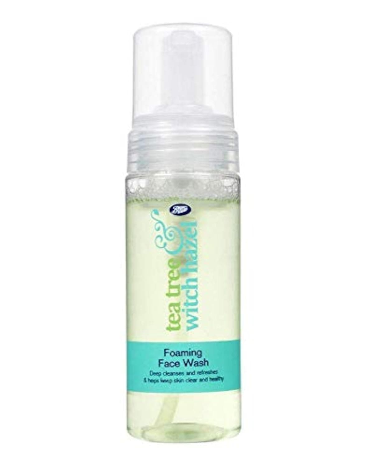 Boots Tea Tree and Witch Hazel Foaming Face Wash 150ml - Helps Keep Skin Clear and Healthy by Boots Tea Tree and Witch Hazel