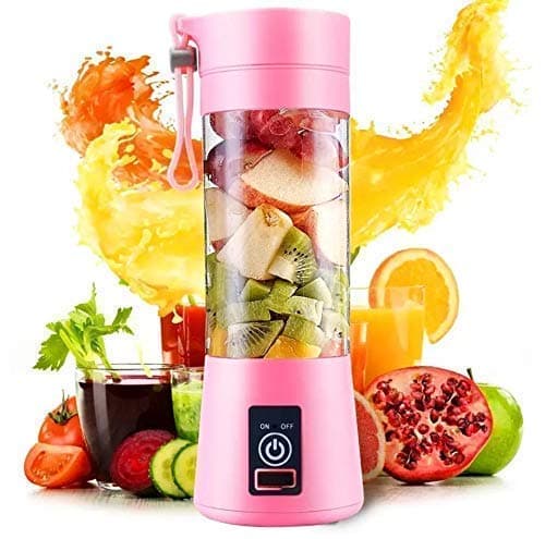 Farberware Plastic Rechargeable Portable Electric USB Juicer Bottle Blender for Making Juice,Travel Blender for Fruits & Vegetables,Juice Maker Machine With 6 Blades (Multicolour) (Small),200 Watts