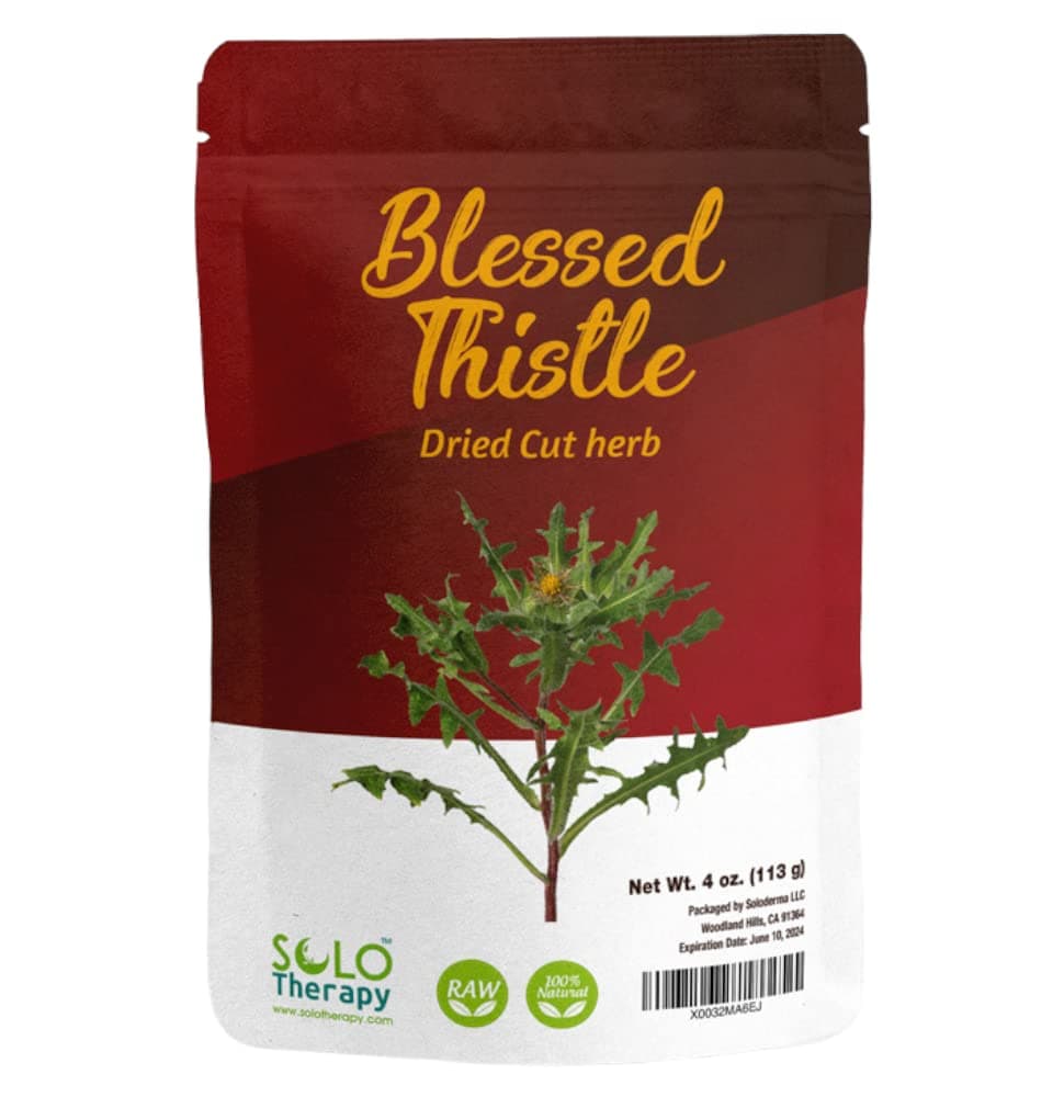Blessed Thistle Herb 4 oz. , Resealable Bag, Blessed Thistle Tea , 100% Natural , Cnicus Benedictus