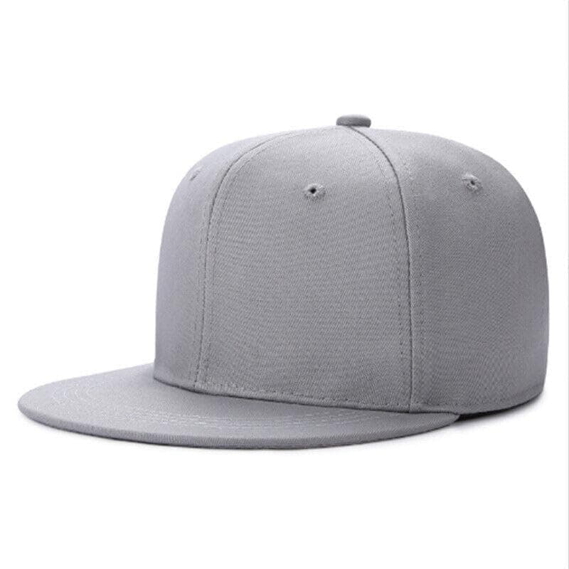 Classic Snapback Hat Cap Hip Hop Style Flat Bill Blank Solid Color Adjustable Size