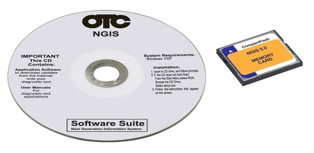 OTC Genisys 3421-154 System 5.0 CD and 4 GB Memory Card for Scan Tool