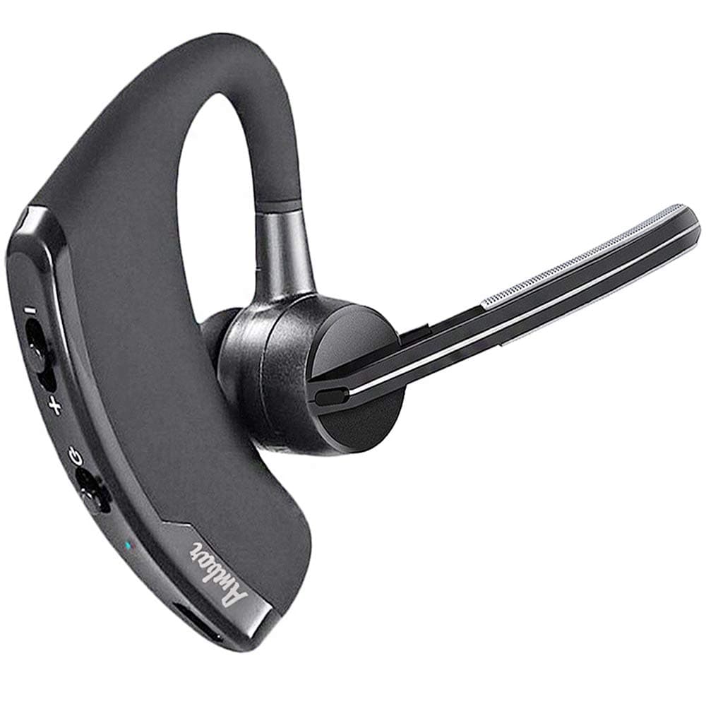 Ambar Wireless Bluetooth Headset with Mic – V4.1+EDR Bluetooth Earpiece, 48+ Work Hrs, 200+ Standby Hrs, for Professionals, Office, Driving, Compatible with Android, iPhone, Noise Cancelling