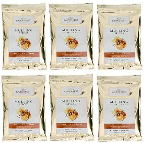 Raven's Original Mulling Apple Cider Spices - 6 Ounce Package (Pack of 6)