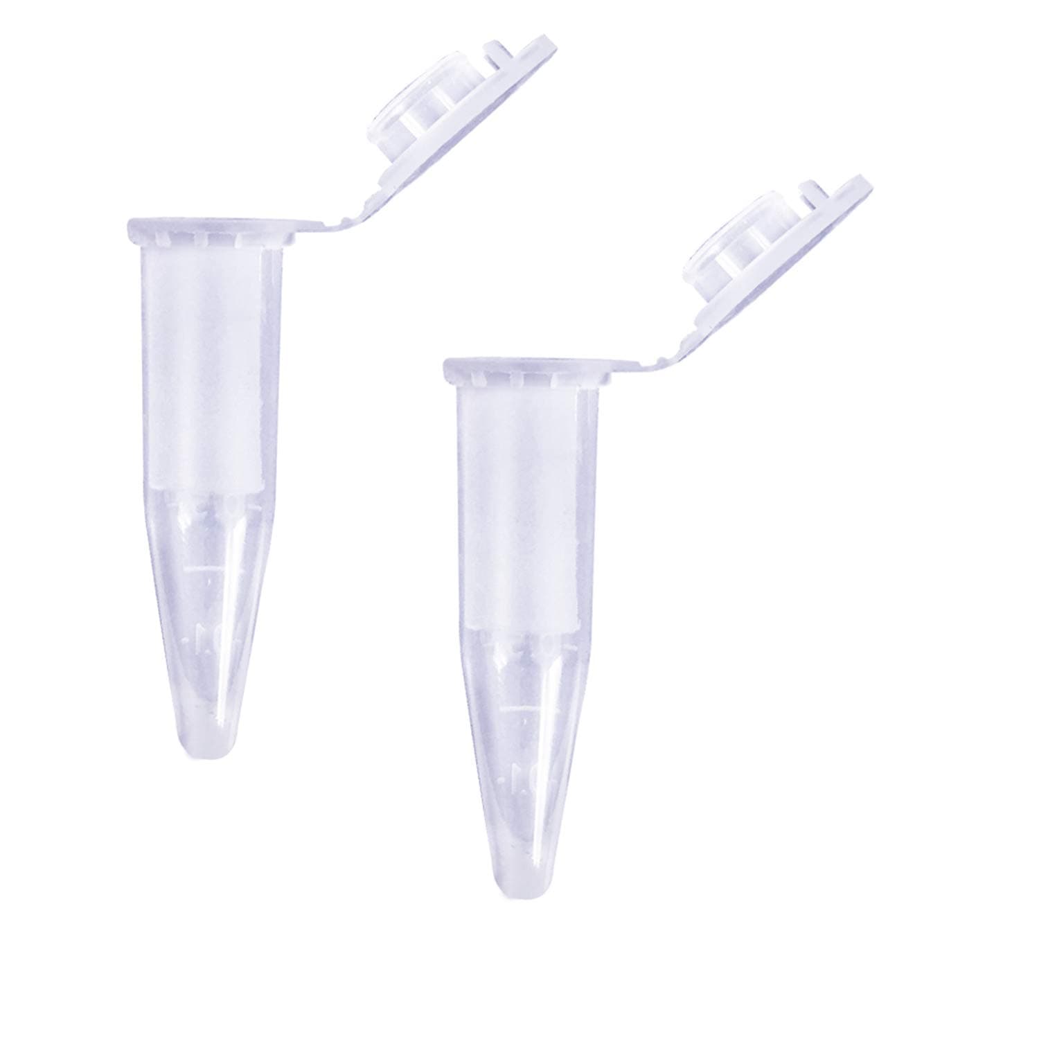 1.5ml Microcentrifuge Tubes with Snap Cap Durable Leak-Proof PCR Tubes for Sample Storage 50pcs