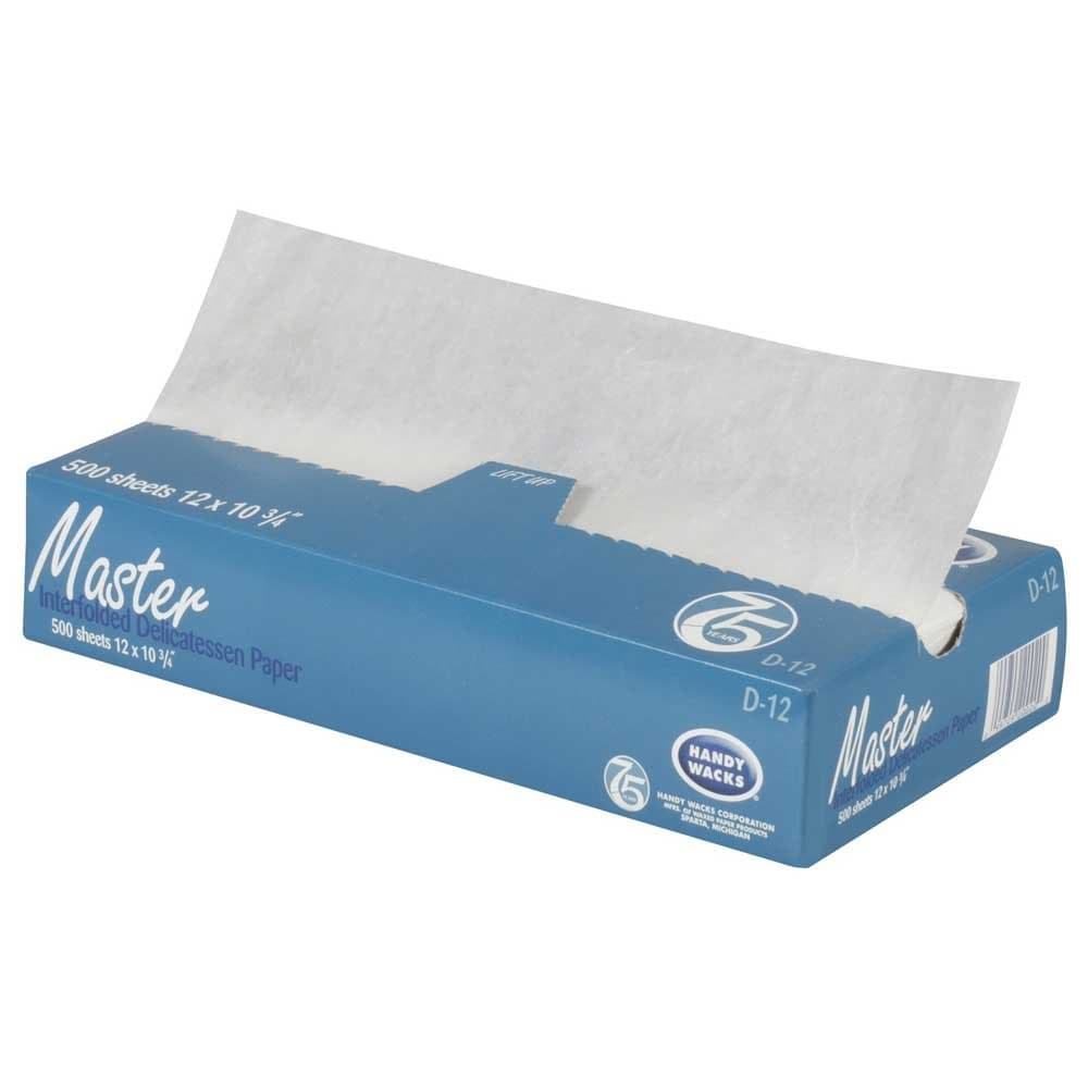 Premium Heavy Duty Wax Paper Sheets | Bulk, Interfolded, Deli Wrap | 12 x 10.75, Case Of 12 Boxes
