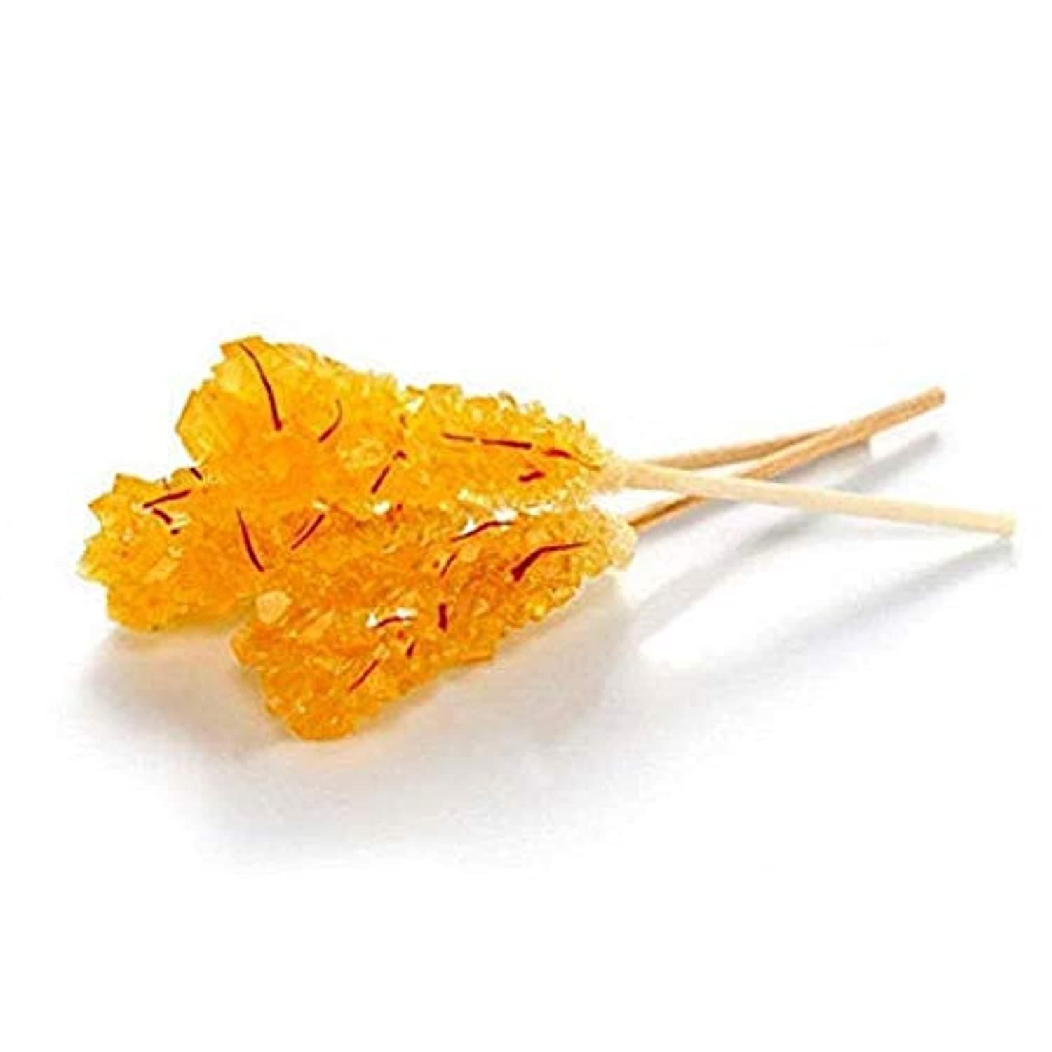 Redgold Saffron Sugar Rock Candy sticks (9Pcs x 2) - Pack of Two