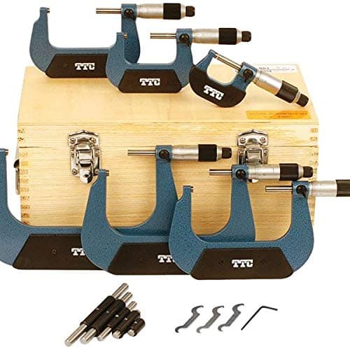 TTC 5706 0-6"Outside Micrometer Set w/ Standards Inch Reading Friction Thimble