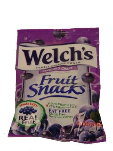 Welchs Grape Fruit Snacks, 5-Ounce (Pack of 12)
