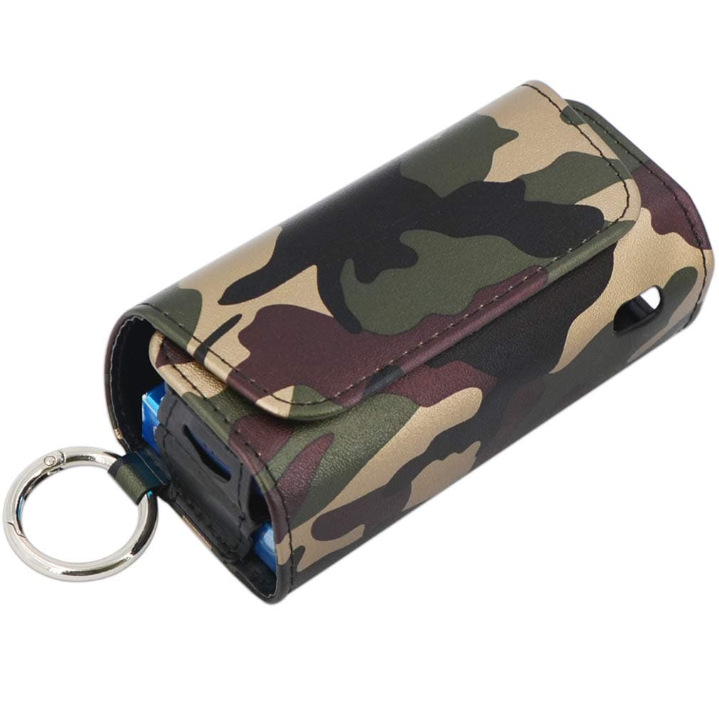 Protective Holder Leather Case Storage Bag Cover Compatible with IQOS 3.0 and 3.0 Duo (Green)