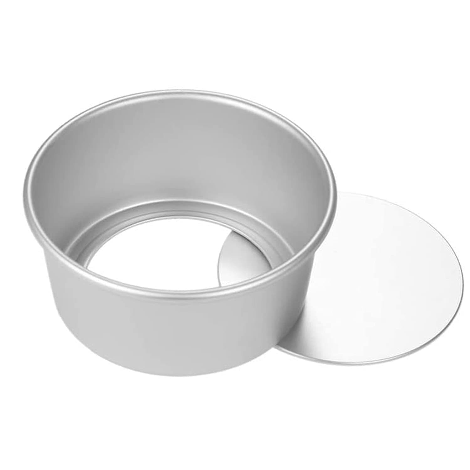 6 Inch Cake Pan Round, Small Cheesecake Pan with Removable Bottom, Chiffon Cake Mold Anodized Aluminum Baking Pan