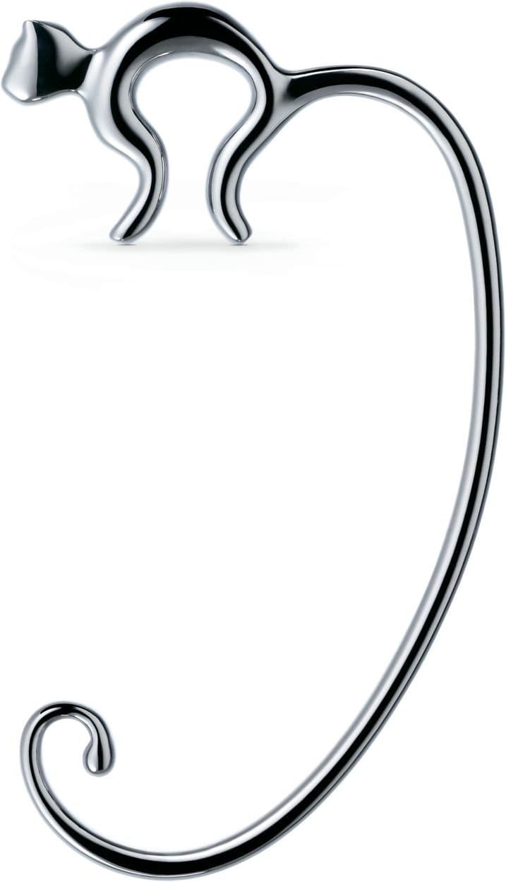 AlessiFGO01 Minou Purse Hook, Polished