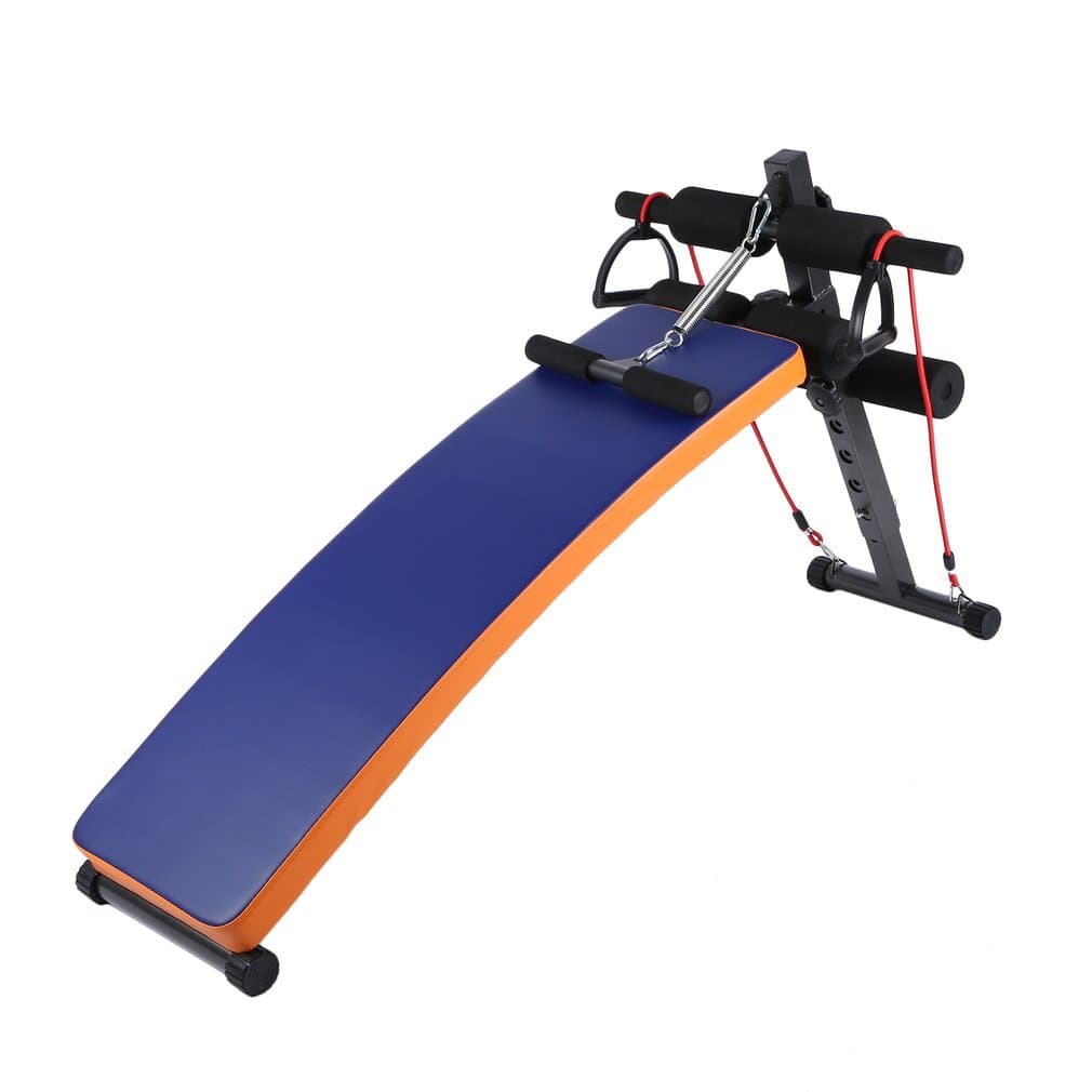 ALTERDJ Heavy Duty Multi Foldind Weights Training Bench Gym Shoulder Chest Press Sit Up Barbell Fitness Full Body Workout Adjustable Exercise Equipment (Blue)