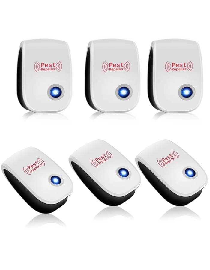 Ultrasonic Pest Repeller 6 Pack, the latest electronic indoor plug of insect repellent, suitable for insects, mosquitoes, mice, ants, cockroaches, pests, pests, non-toxi