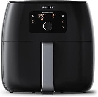 Philips Premium Airfryer XXL with Fat Removal Technology, 3lb/7qt, Black, HD9650/96