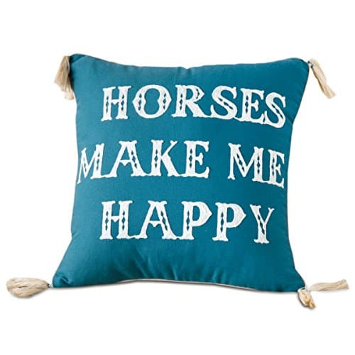 Rod's Horses Make Me Happy Accent Pillow
