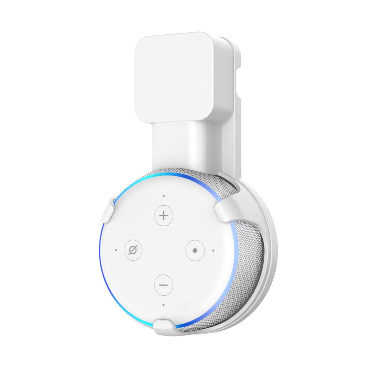 Cozycase Wall Mount Holder Stand Hanger for Dot 3rd Generation (2018 Release), Built-in Cable Management without Screws, Compact Holder Case - White