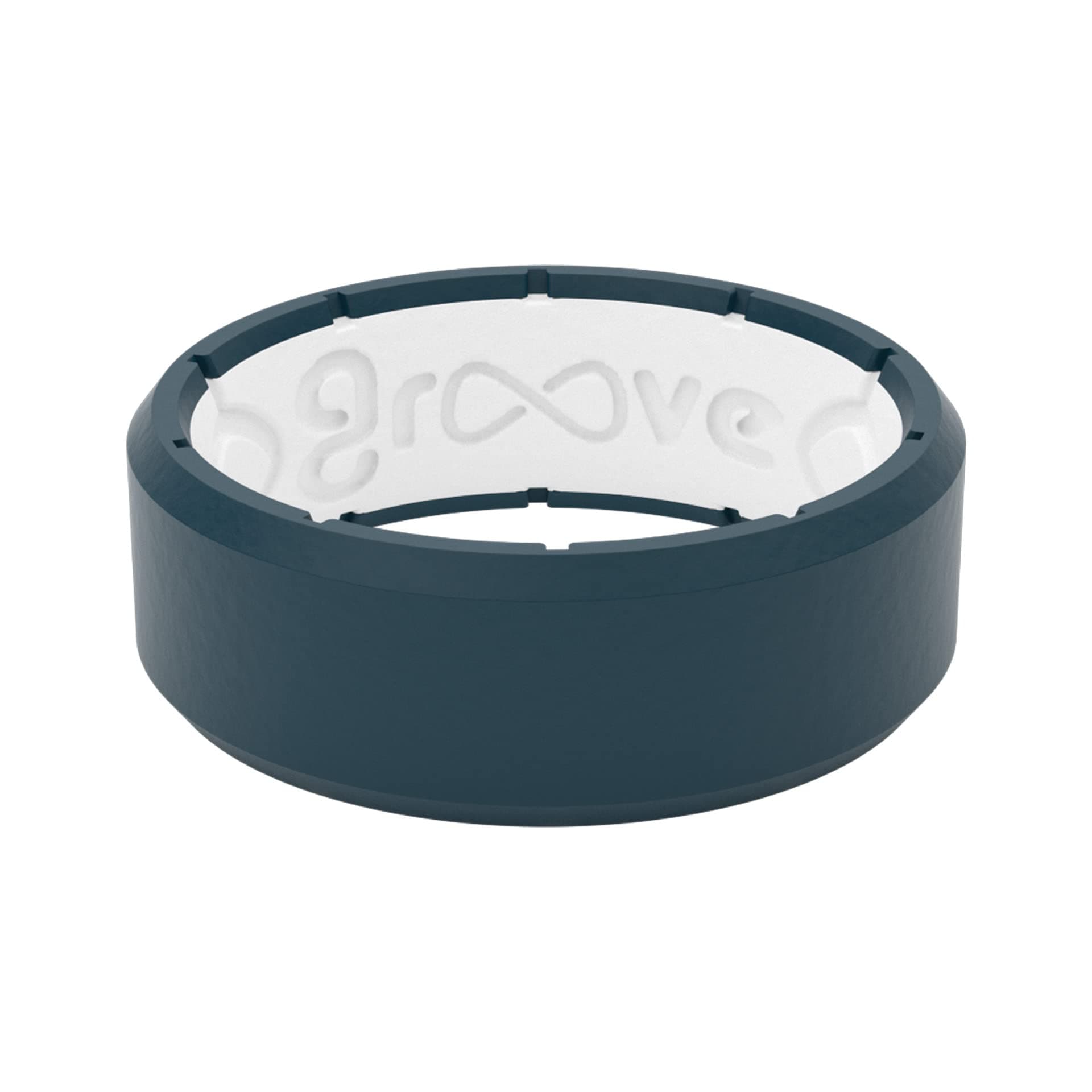Edge Silicone Ring - Breathable Rubber Wedding Rings for Men, Unique Design, Comfort Fit Ring