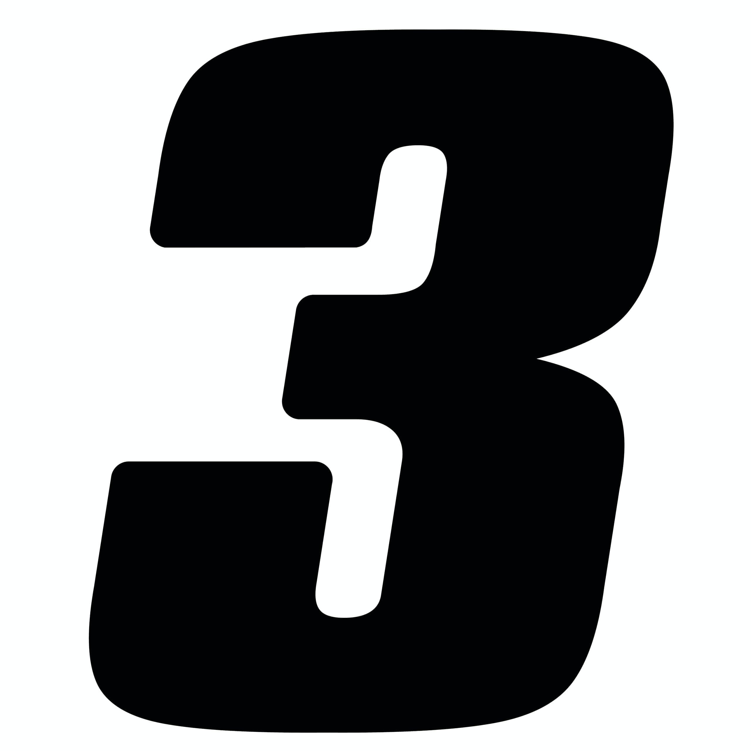 Dirt Digits DD53B-3 Black 5.5" High-Gloss Precision Die Cut Vinyl Number 3, 3 Pack