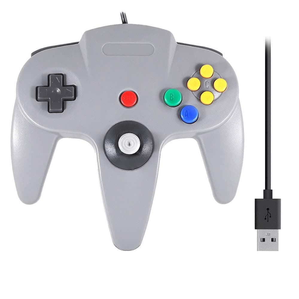 QUMOX N64 games classic gamepad controllers N64 for USB PC MAC