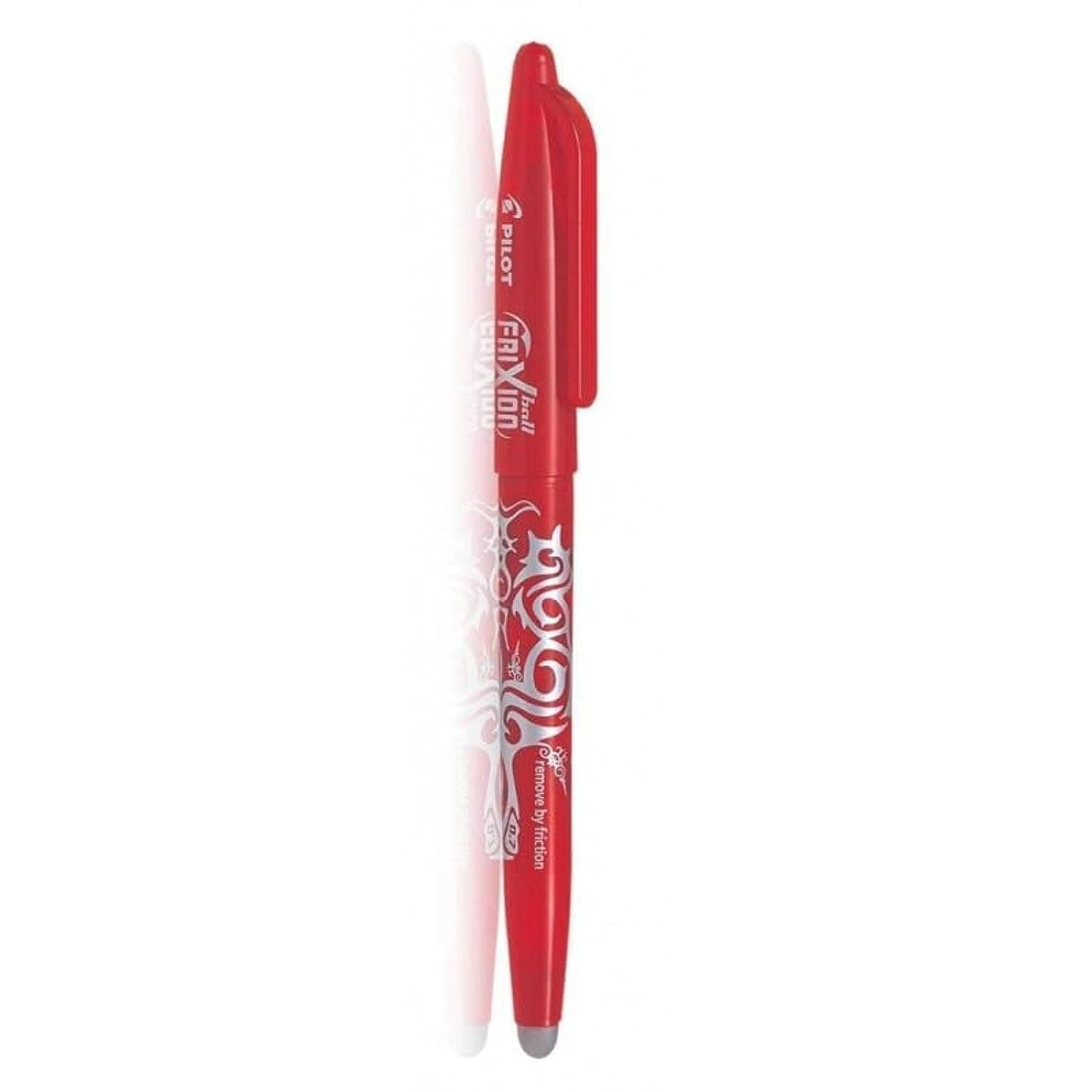 Frixion Clicker Roller Ball Pen, 0.5 mm Tip Size, Red