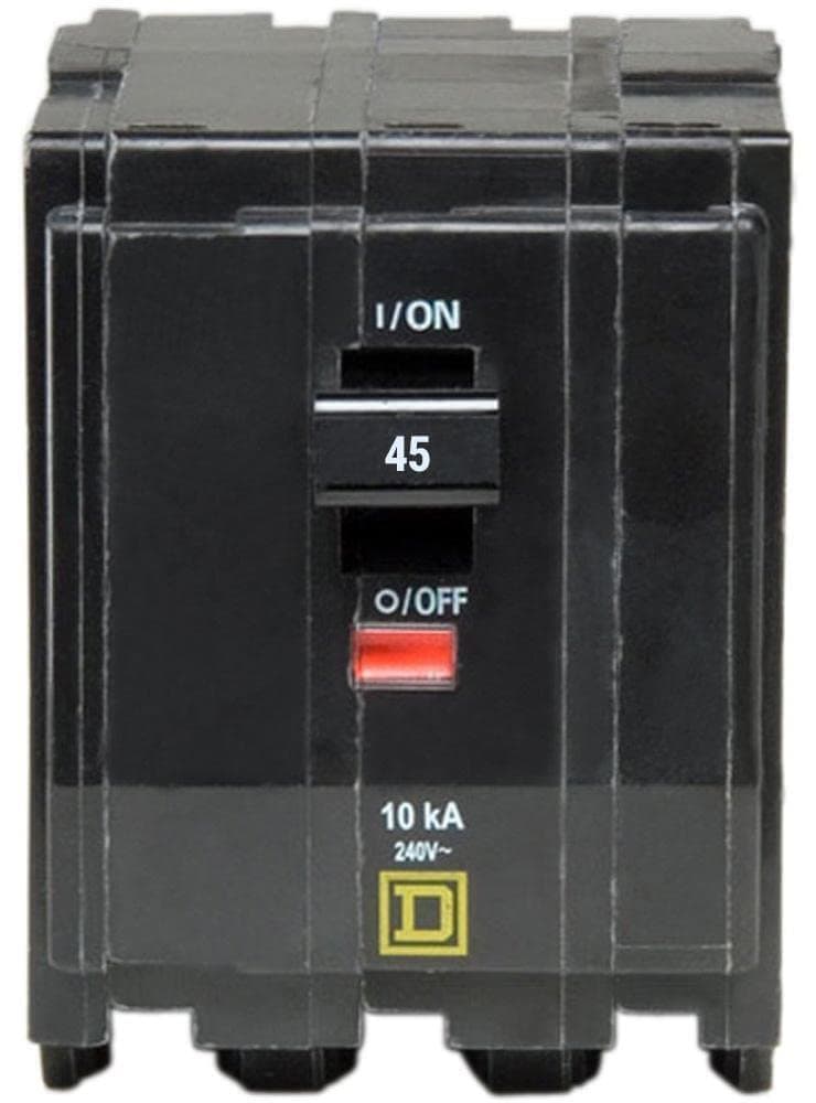 QO345 - 45 Amp 3 Pole Circuit Breaker