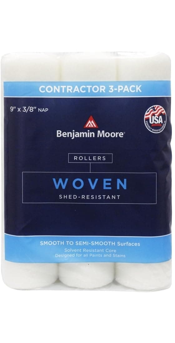 Benjamin Moore Woven 9 in. W X 3/8 in. Regular Roller 3 pk